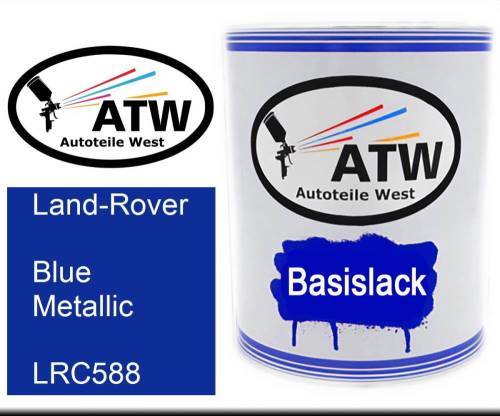 Land-Rover, Blue Metallic, LRC588: 1L Lackdose, von ATW Autoteile West.